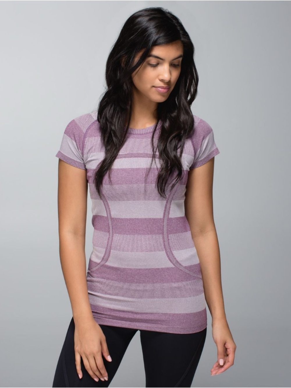 Lululemon Women’s Run Swiftly Tech Short Sleeve Heathered Plum Size Small